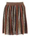 M Missoni Striped Pattern Mini Skirt In Multi