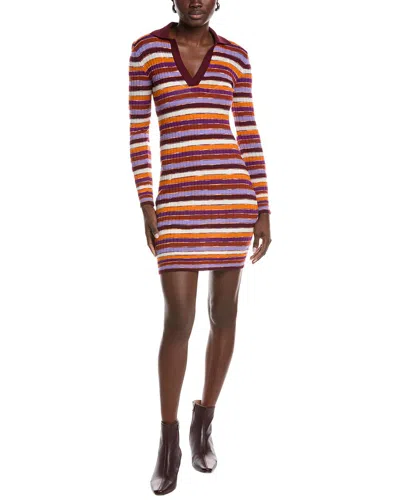 M Missoni Striped Sweaterdress In Multi
