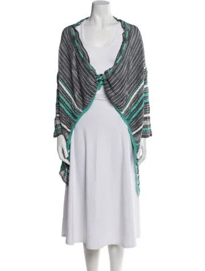 Pre-owned M Missoni Striped V-neck Sweater In Multi