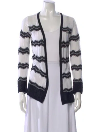 Pre-owned M Missoni Striped V-neck Sweater In Multi