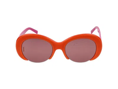 M Missoni Sunglasses  Mmi 0071/s 09 Z Orange Pink /20/140 In Red