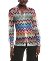 M Missoni Textured Blouse In Multi