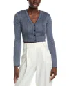 M Missoni Textured Cardigan In Blue