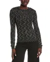 M Missoni Textured Sweater In Black