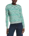 M Missoni Textured Sweater In Green