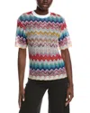 M Missoni Textured Top In Multi