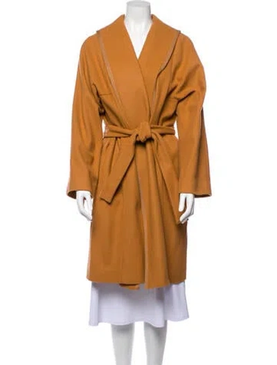 Pre-owned M Missoni Trench Coat In Brown