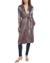 M Missoni Trench Coat In Red