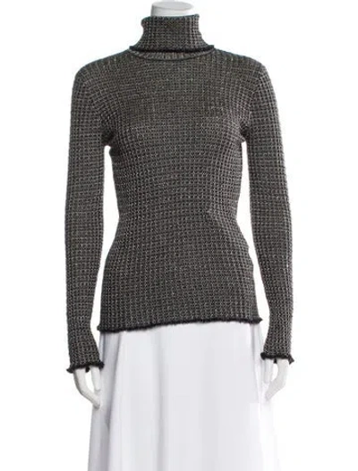 Pre-owned M Missoni Turtleneck Sweater In Black