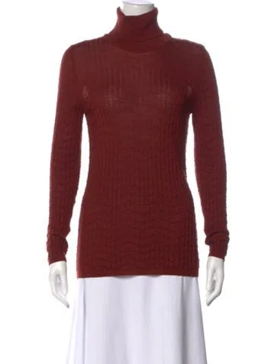 Pre-owned M Missoni Turtleneck Sweater In Orange