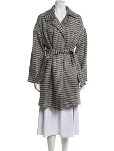 Pre-owned M Missoni Tweed Pattern Coat In Multi