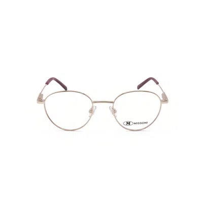 M Missoni Unisex Gold Tone Round Eyeglass Frames Mmi-0110/tn/sam
