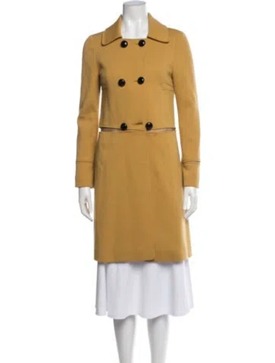 Pre-owned M Missoni Vintage 2000's Coat In Yellow
