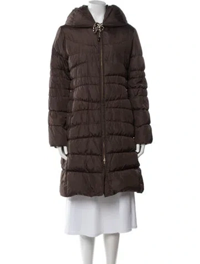 Pre-owned M Missoni Vintage Down Coat In Brown