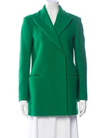 Pre-owned M Missoni Virgin Wool Coat In Green
