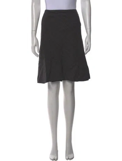 Pre-owned M Missoni Virgin Wool Knee-length Skirt In Neutral