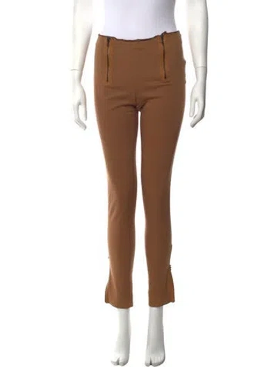 Pre-owned M Missoni Virgin Wool Straight Leg Pants In Neutrals