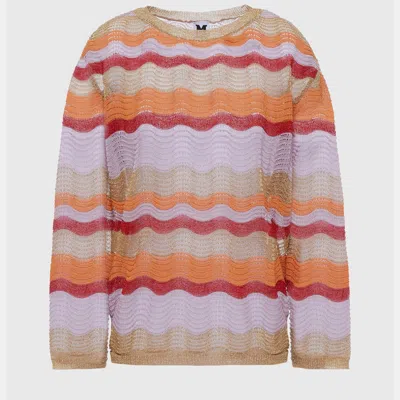 Pre-owned M Missoni Viscose Crew Neck Jumpers 42 In Multicolor