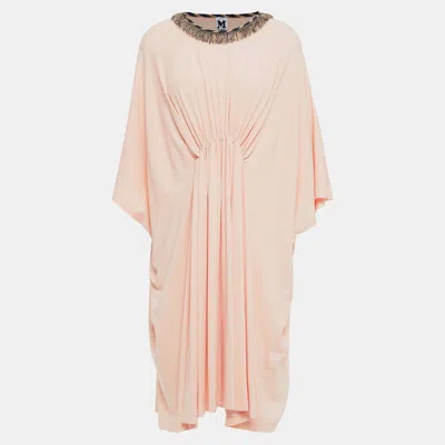 Pre-owned M Missoni Viscose Knee Length Dress S In Pink