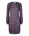 M Missoni Wave Bodycon Mini Dress In Multi