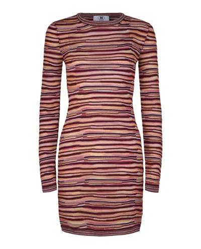 M Missoni Wave Bodycon Mini Dress In Multi
