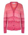 M Missoni Wave-pattern Slim Cardigan In Multi