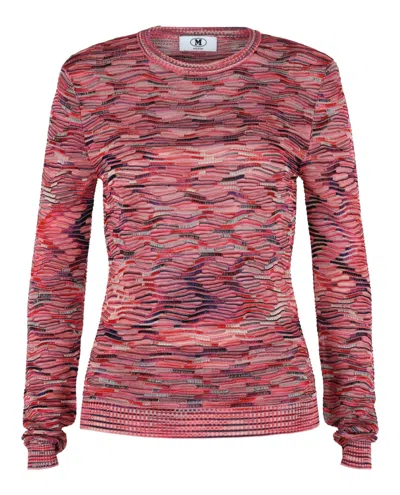 M Missoni Wave Slim-fit Knit Sweater In Multi