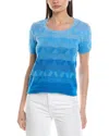 M Missoni Wave-pattern Knit Sweater In Blue