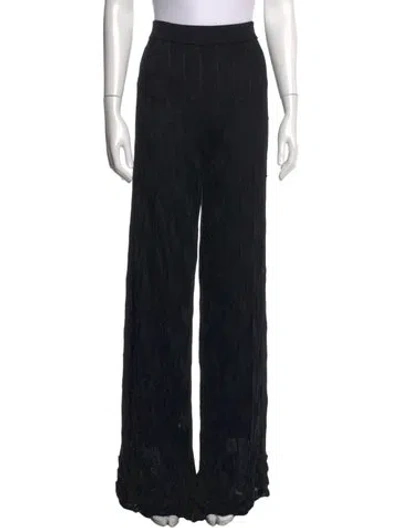 Pre-owned M Missoni Wide Leg Pants In Black