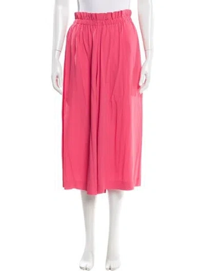 Pre-owned M Missoni Wide Leg Pants In Pink