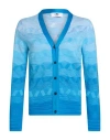 M Missoni Woman Cardigan Light Blue Size L Cotton, Viscose
