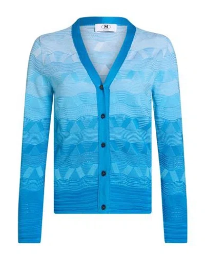 M Missoni Woman Cardigan Light Blue Size L Cotton, Viscose
