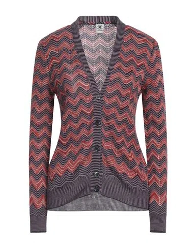 M Missoni Jacquard Wool-blend Cardigan In Orange