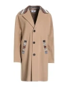 M Missoni Woman Coat Sand Size 10 Virgin Wool, Polyamide, Wool, Mohair Wool, Viscose In Sand