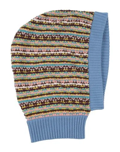 M Missoni Woman Hat Pastel Blue Size Onesize Wool, Acrylic