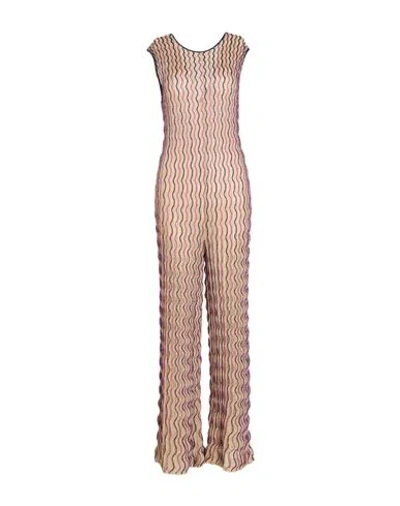M Missoni Woman Jumpsuit Mustard Size 4 Viscose, Polyester In Yellow
