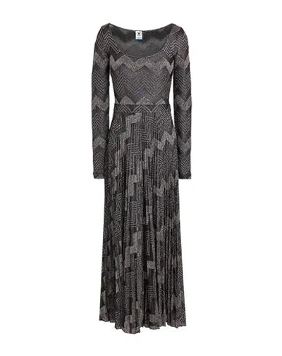 M Missoni Woman Maxi Dress Black Size Xs Cotton, Viscose, Metallic Fiber, Polyamide