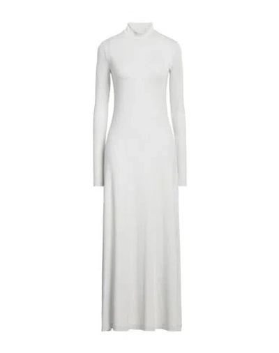 M Missoni Woman Maxi Dress Light Grey Size M Viscose, Cupro, Polyester, Elastane