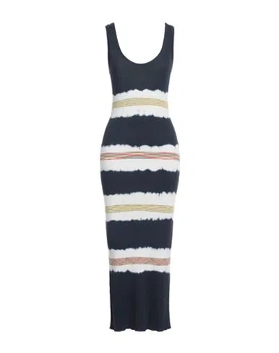 M Missoni Woman Maxi Dress Midnight Blue Size 10 Cotton