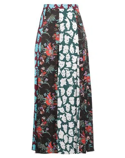 M Missoni Woman Long Skirt Dark Brown Size 4 Viscose