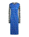 M Missoni Woman Midi Dress Blue Size S Silk, Polyamide, Elastane In Blue