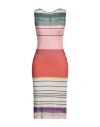 M Missoni Woman Midi Dress Ivory Size Xl Viscose, Cotton In White