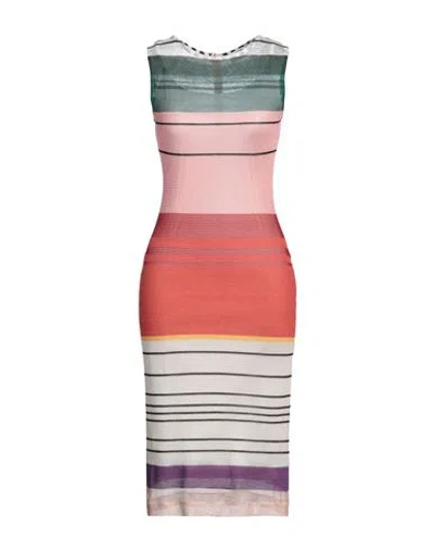M Missoni Woman Midi Dress Ivory Size Xl Viscose, Cotton In White