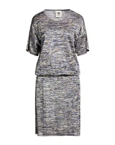 M Missoni Woman Midi Dress Navy Size Xl Viscose In Blue