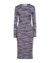 M Missoni Woman Midi Dress Purple Size Xl Cotton