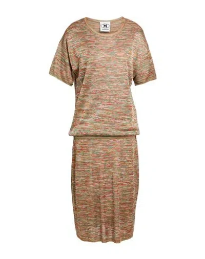 M Missoni Woman Midi Dress Sage Green Size L Viscose In Sage Green