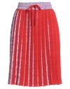 M Missoni Woman Midi Skirt Red Size 8 Wool In Red