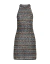 M Missoni Woman Mini Dress Black Size Xl Cotton, Viscose, Wool