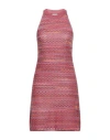 M Missoni Woman Mini Dress Brick Size L Cotton, Viscose, Wool In Red