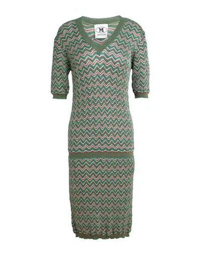 M Missoni Woman Mini Dress Green Size L Viscose, Cotton, Wool, Metallic Fiber, Polyamide